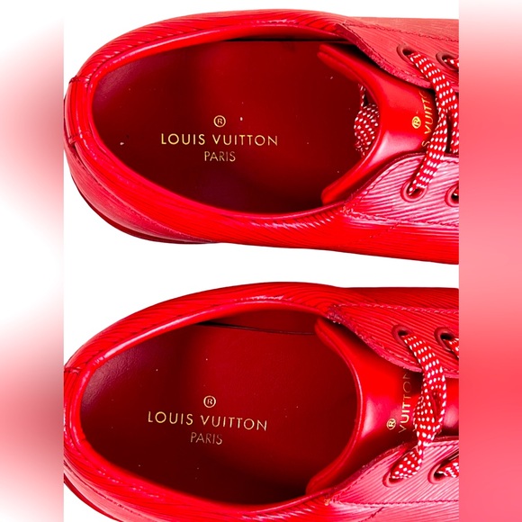 LOUIS VUITTON CONCORD SNEAKERS IN RED EPI LEATHER - Picture 7 of 14